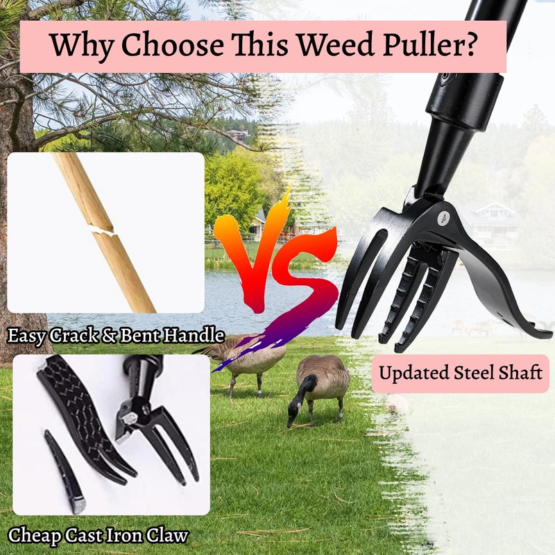 Weed Puller Tool,Stand Up Weed Puller,Detachable Weed Puller,Weed Puller Tool