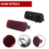 GTINTHEBOX Red Lens LED Rear Fog Bumper Reflector Brake Tail