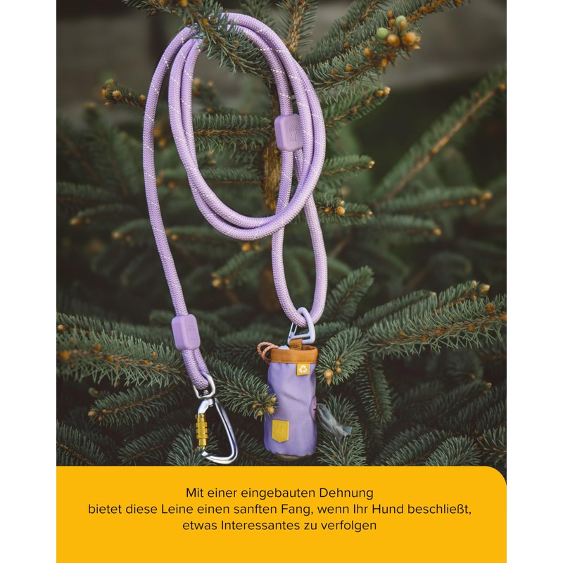 Woolly Wolf Lead 1.80 m Lavender Mix - Durable Dog