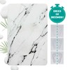 SlipX Solutions Quick-Dry Absorbent Non-Slip Bath Mat (Marble, 17.75" x