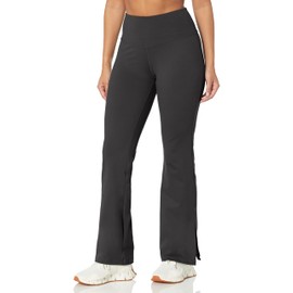 Danskin Women's Slit Flare Yoga Pants, Black Salt