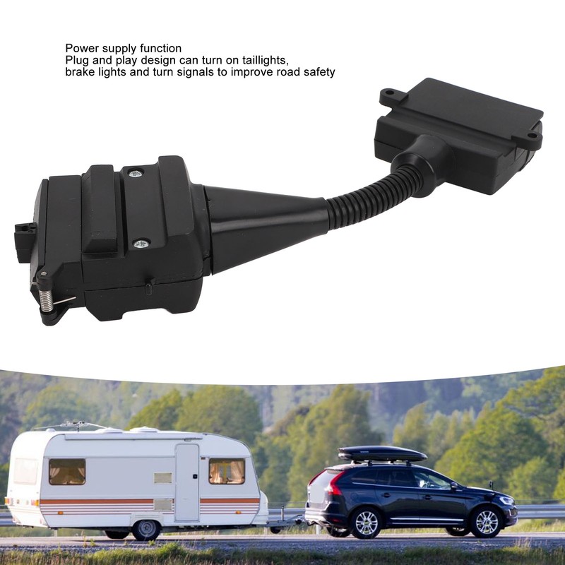 Trailer Plug Adapter 7pin to 12pin Stable Connection Plug and