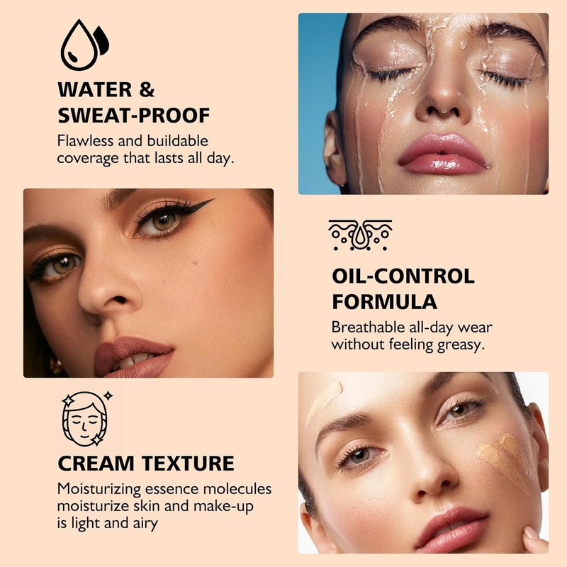 2Pcs Body Coverage Perfector, All over Complexion Perfector with Extra