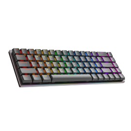 Ranked G65 Guardian 65% | Full Aluminum Frame | Ultra Slim Hot Swappable Mechanical Gaming Keyboard | 68 Keys Multi Color RGB LED Backlit for PC/Mac Gamer (Black, Gateron Low Profile Blue)