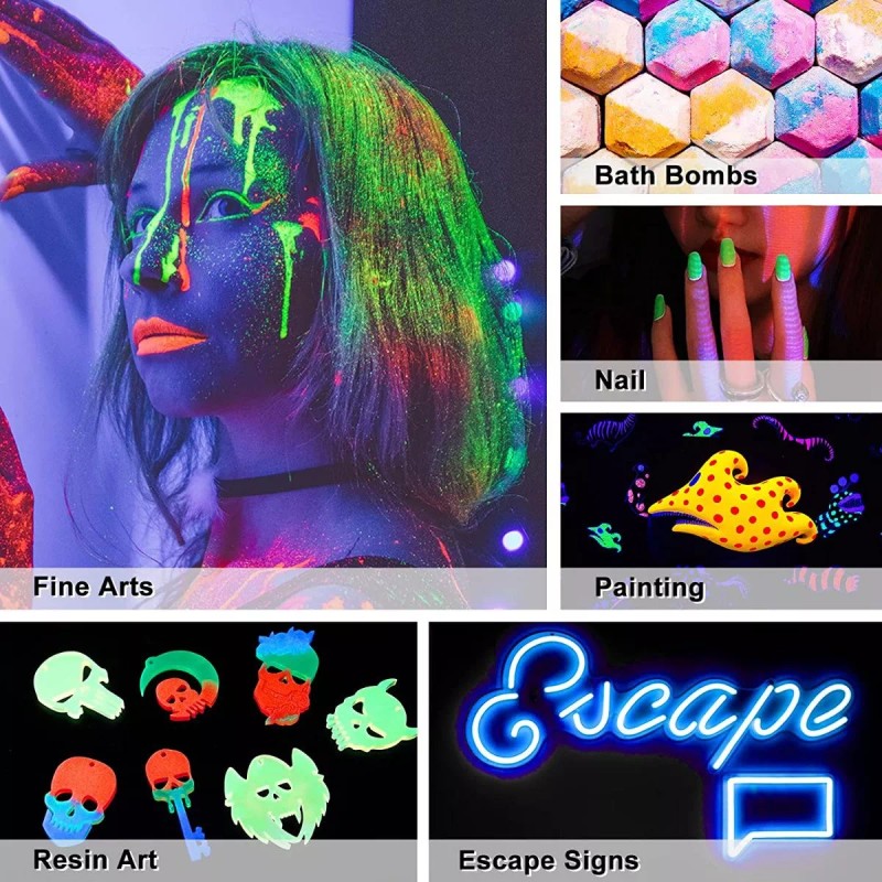 Magicfly Lets Resin 12 Mica Epoxy Pigmento Resina Luminosa Glow