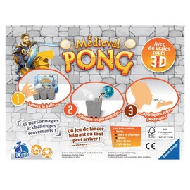 Ravensburger - Medieval Pong - Ambiance Game - 2-6 Players - 8+ Years - French Version