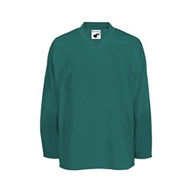 Pearsox Mesh Polyester Ice Hockey Jersey for Men's - Athletic Plain Practice/League/Team Jersey with Long Sleeves Teal