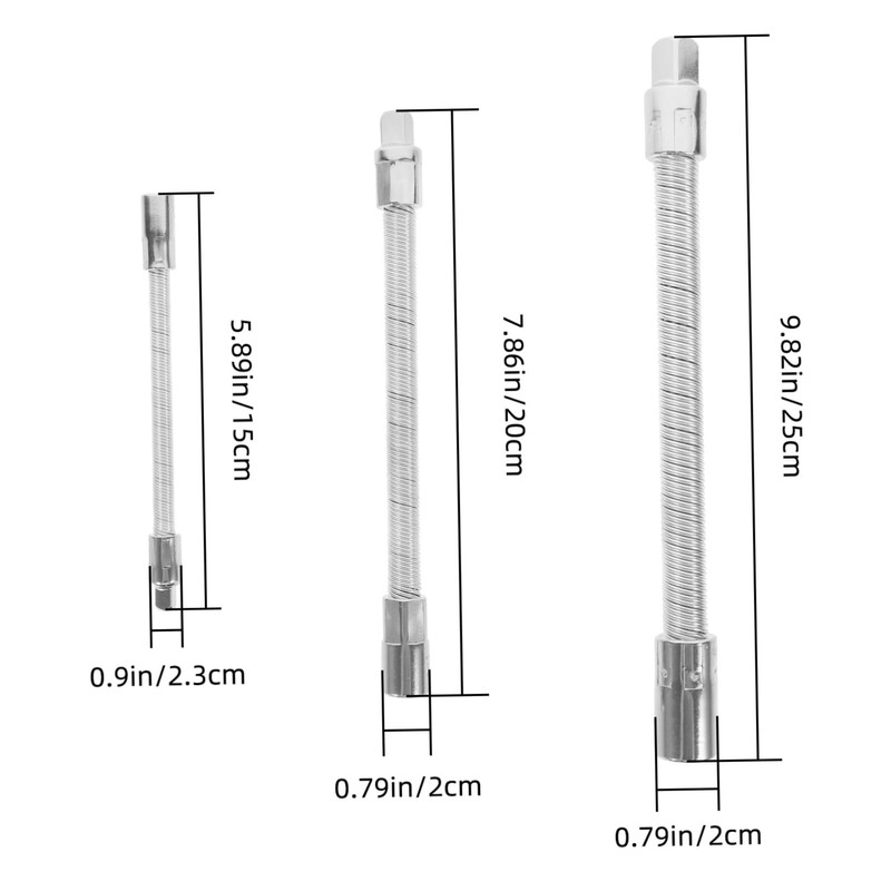 ULTECHNOVO 1set Flexible Socket Extension Bar Set for Automotive and