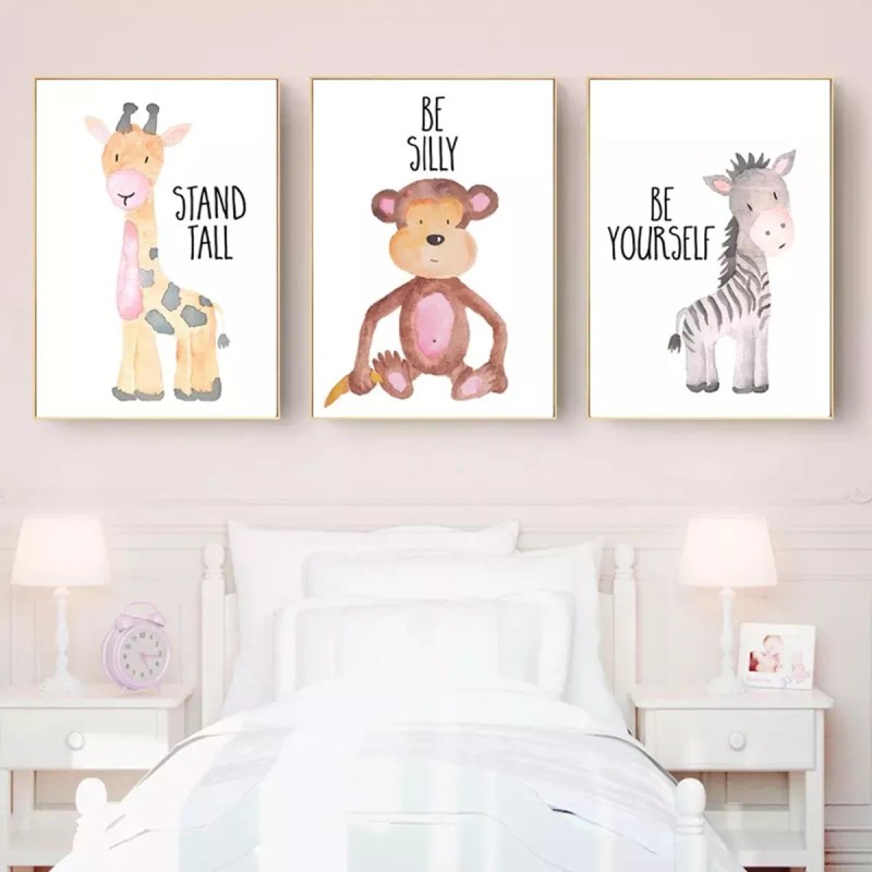 DaraBaby Set De 6 Cuadros Decorativos Para Habitación Infantil