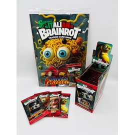 manuelkant Scrapbook + Box 24 Sealed Bags for the Collection Skifidol Italian Brain Red TCG Trading Card Game