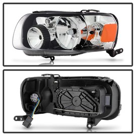 ACANII - For 2005-2007 Ford Escape Factory Style Chrome Headlights Headlamps Assembly Replacement Pair Set Left+Right