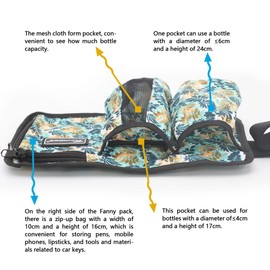 Massage Bottle Bag Massage Oil Holster Lotion Holster Massage Therapist Massage Oil Holster Massage Lotion (3KD-XiaoYe)