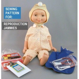PrillyCharmin SEWING PATTERN ~ Hedda Get Bedda ~ WHIMSIES  PLUS med kit with Thermometer!