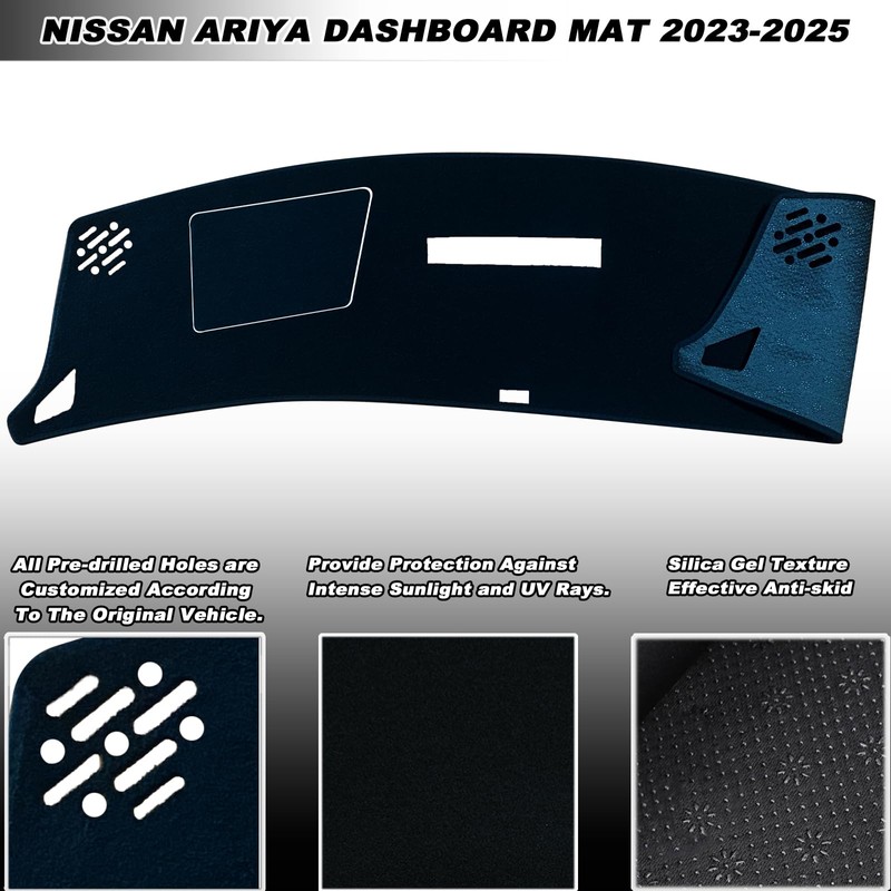 KEEGTBOX Dash Mat Cover Interior Dashboard Protector pad Compatible with