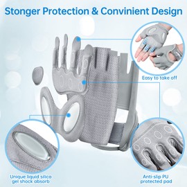 UTEBIT Fitness Handschuhe, Handschuhe Sport für Damen und Herren, Workout Gloves für Bodybuilding, Kraftsport, Crossfit Training, rutschfest, stoßdämpfend und atmungsaktiv Sporthandschuhe