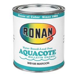 Ronan Specialty Paints, Aquacote, 1/2 Pint Can, Maroon (WB108)