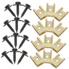 Alipis 1Set Car Body Panel Fastener Clips Screws Durable U Clips for Automotive Repair Easy Installation Lightweight Design for Car Decoration Maintenance