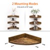 Fun Memories Corner Shelf Wall Mount, Wood Floating Corner Shelves,