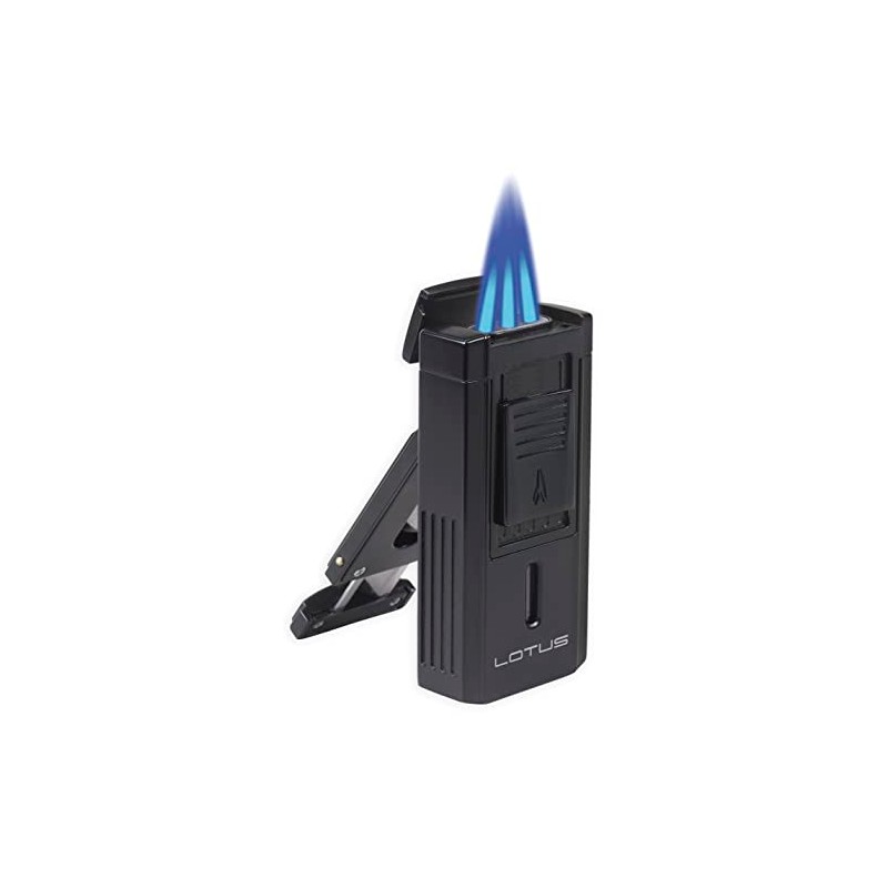 Lotus Duke V Cigar Lighter with Triple Pinpoint Wind-Resistant Torch