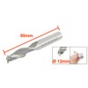 sourcingmap 12x12x40x95mm 2 Flutes Straight Shank HSS-AL End Mill Milling