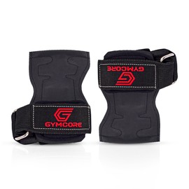 GYM CORE Multi Grip Straps - Rubber Hand Protection Padded Weight Lifting Hooks from Rips and Blisters for Men and Women - Wrist Support Pull Up Hand Wraps for Cross Training, Large