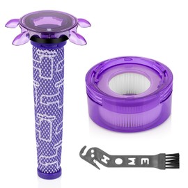 Filtro di ricambio V8 aggiornato compatibile con aspirapolvere portatile Dyson Car+Boat Animal Extra SV25, SV10, FOCUS Mattress, ricambio #965661-05 e 967478-05