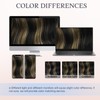 DOORES I Tip Human Hair Extensions, Balayage Natural Black to