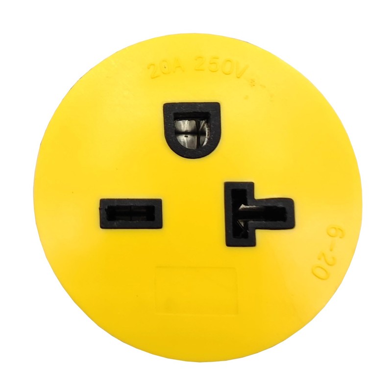 Parkworld 78899 Compact Adapter NEMA L15-30P to 6-20R T-Blade 6-15R