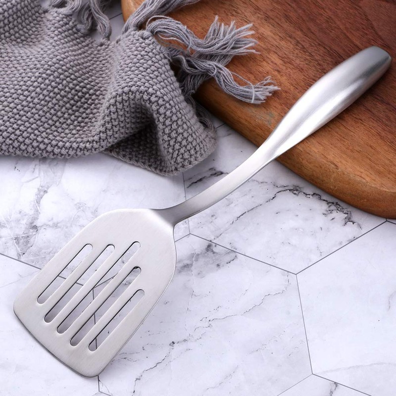 EDAR All Stainless Steel Turner, Spatula, 18-8 Stainless Steel, Length