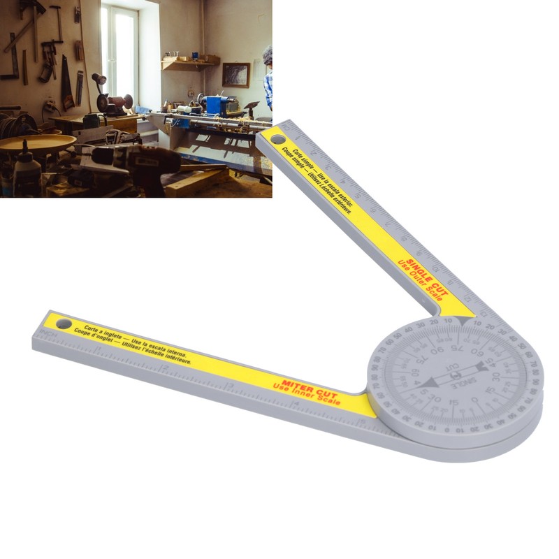 Miter Saw Protractor 360 Degree Angle Finder Gauge Cutting Guide