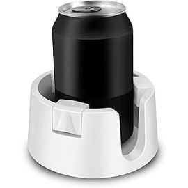 Splash Prevention Cup Holder, For Desks, Tables, Cars, Cans, Mugs (White)