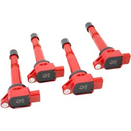 DRAGON FIRE PERFORMANCE Ignition Coils IRIDIUM Spark Plugs Compatible With 02-11 Civic 03-07 Honda Accord 02-09 CRV 2003-2011 Element 02-06 Acura RSX 2.0L 2.4L K20 K24 Replaces UF311 Oem Fit Kit-1571