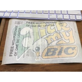 BIC VINTAGE FLICK MY BIC LIGHTER PROMO SHIRT IRON ON