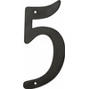 HIllman 841626 4-Inch Nail-On Black Die Cast Aluminum, House Number