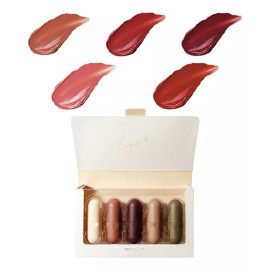 Mizetli Lápices Labiales Pintalabios Mate Lip Gloss Maquillaje 5pzs