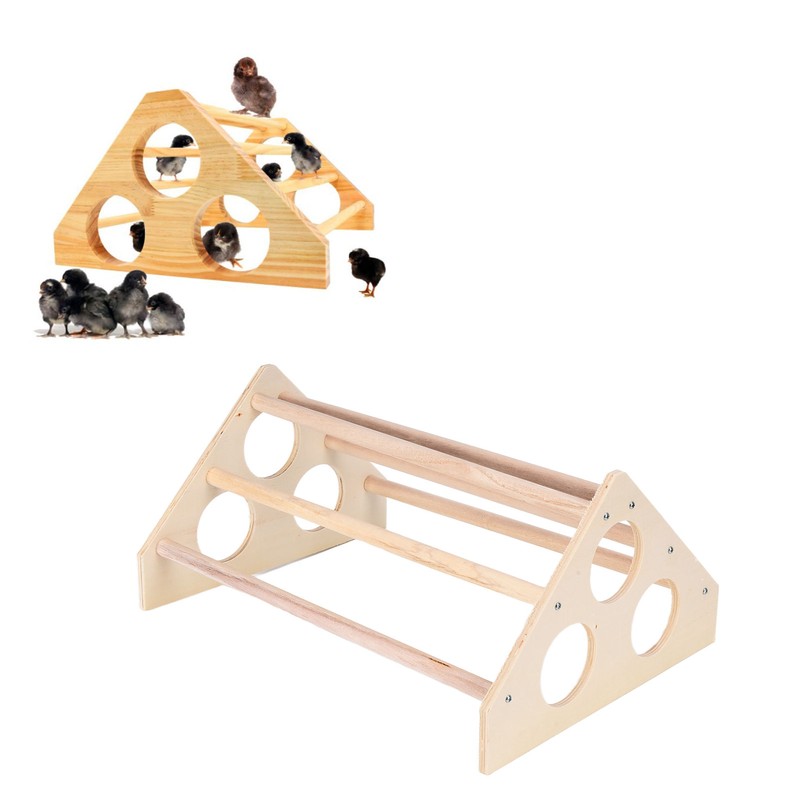Pet Chicken Wood Stand Hand Made Small Chicken Roost Rack