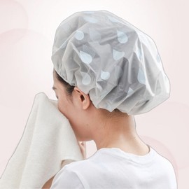 EVA Waterdrop Face Wash Shower Sauna Hair Cap Vinyl Hair Cap Apricot 10ea