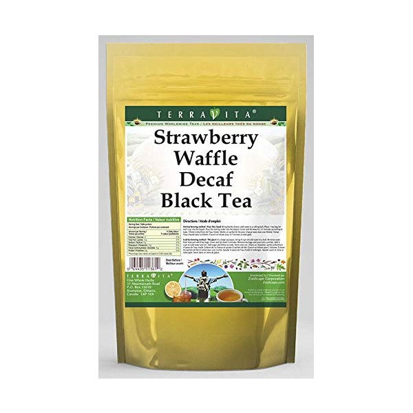 Strawberry Waffle Decaf Black Tea (50 Tea Bags, ZIN: 544093)