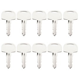 ECSiNG 10pcs 601 Ignition Keys Compatible with Sany Mini Excavator Compatible with Polaris Snowmobile Compatible with Broderson Crane Ferris Mower