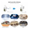 2pcs Cámara De Seguridad Hd Wifi De Visión Nocturna Alarma