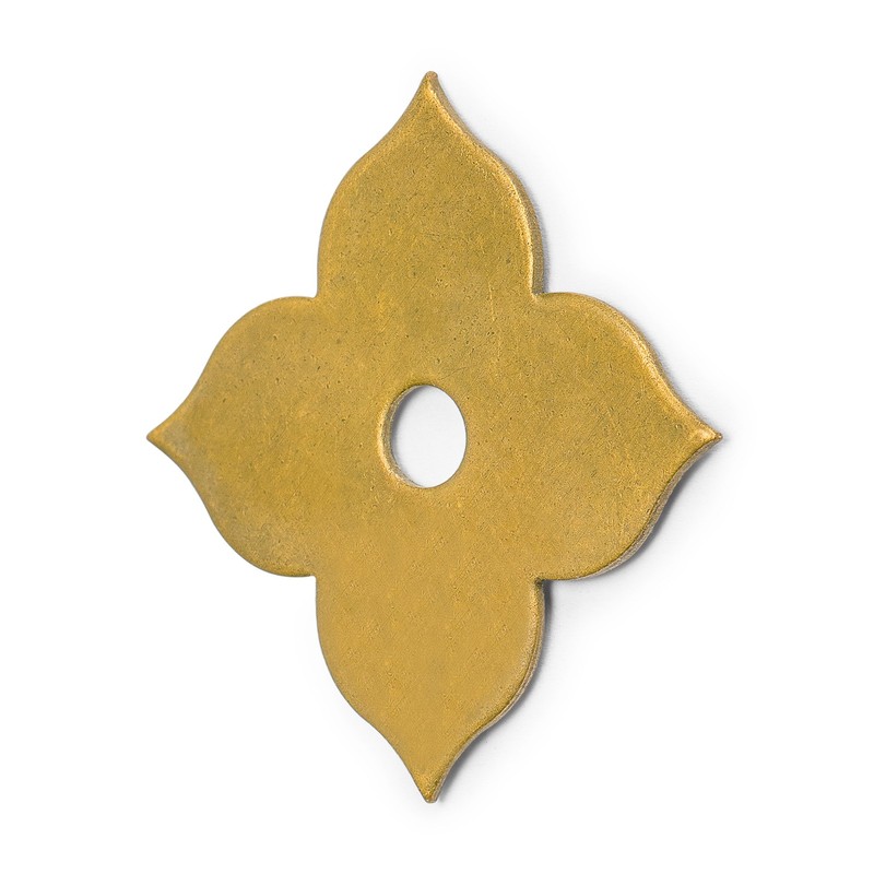 Hardware Philosophy Clover Brass Backplate Washers 1.7 Inches - Set