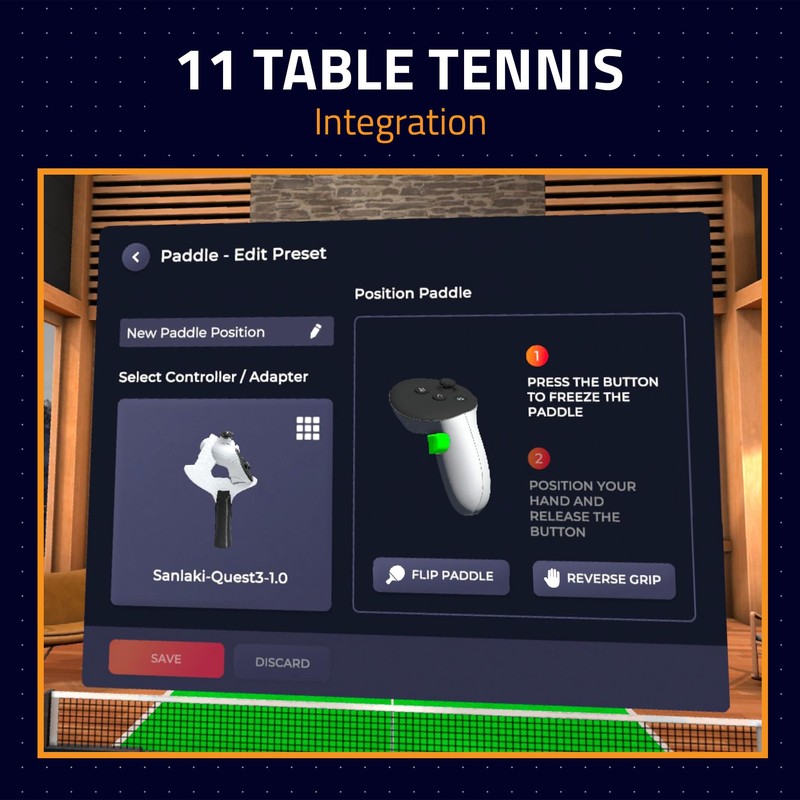 Sanlaki VR Table Tennis Paddle Accessory, compatible with Quest 3,