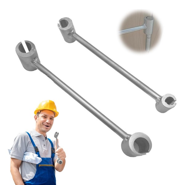 Ruiqas 2pcs Double-Head Adjustable Door Hinge Repair Spanner for Round