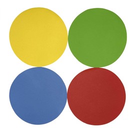 4 Pack Rubber Jar Opener Grippers, 4.9 Inch Round Bottle Opener, Jar Opener for Seniors with Arthritis(Blue,Red,Green,Yellow)