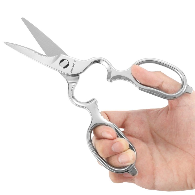 JARVISTAR Multi-Purpose Kitchen Scissors 21 cm, Sharp Scissors Kitchen Forged,