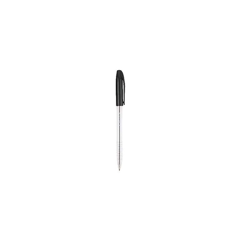 Q-Connect Stick Ballpoint Pen Medium KF02457 - Black, Pack of