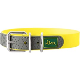 Hunter, Convenience Dog Collar, Made of Innovative Plastic Mix for Dog Training, Hunting and Leisure, neon yellow