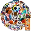 100 calcomanías deportivas, varias calcomanías mixtas de pelotas incluyen fútbol,