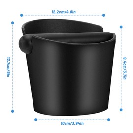 Royouzi Knock Container for Portafilter Knock Box Filter Holder Accessories Coffee Grounds Tee Container for Portafilter Coffee Knock Container Collection and Recycling of Coffee Grounds Container