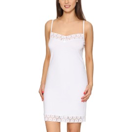 Merry Style Women's Underskirt Underskirt Adjustable Straps MS10-400, White
